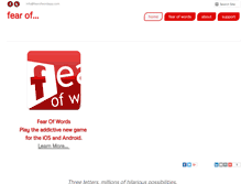 Tablet Screenshot of fearof.com